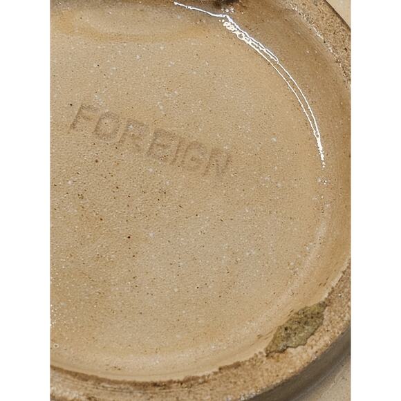 Antique Plate 1893-1923 Embossed "FOREIGN" on Back Old Folkart Dancing Couple - Picture 3 of 11